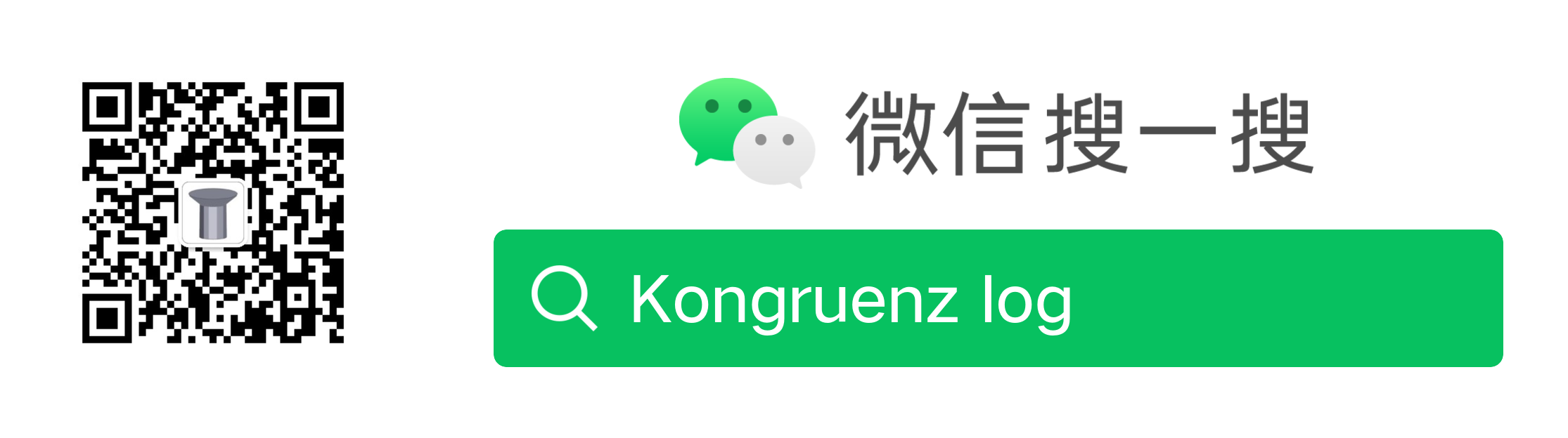 Kongruenz log 公众号二维码